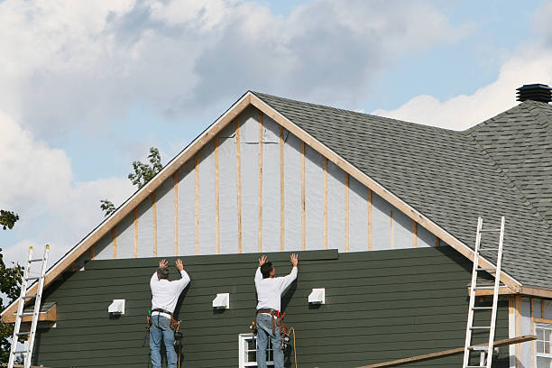Professional Siding Contractor technician working in Waban, MA